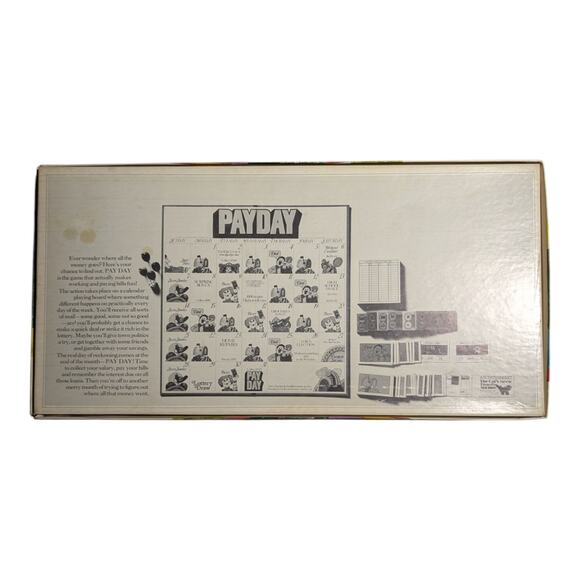 Vtg 1975 Parker Brothers Payday 2-4 Player Age 8+ Family Board Game Complete - Picture 3 of 5